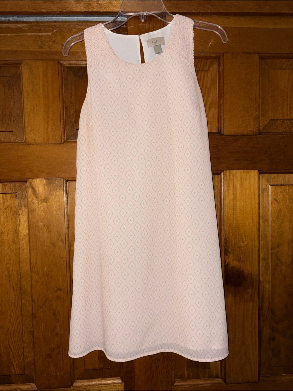 LOFT Blush Pink Sleeveless Shift Dress XS